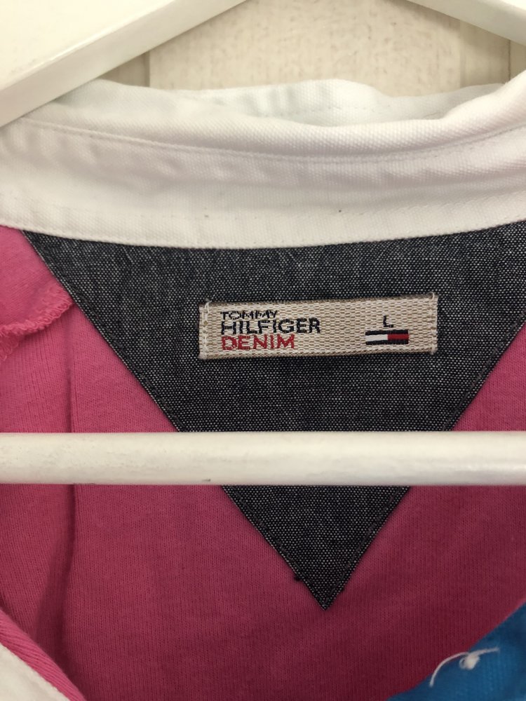 Tommy Hilfiger Poloshirt Langarm pink Gr. L 