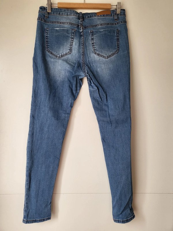 Röhrenjeans in Trashed-Look Gr. 29