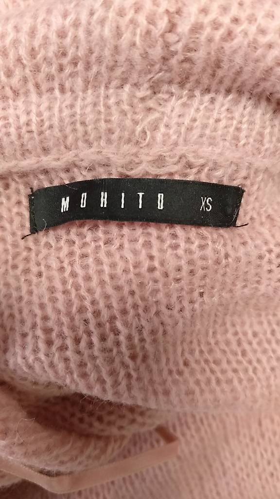 Pullover von Mohito in rosé mit Wasserfall-Ausschnitt, XS/S