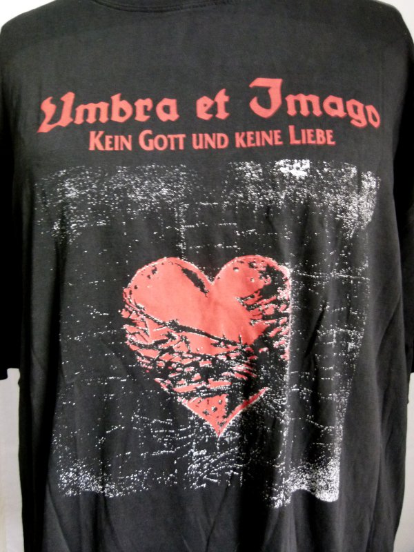 Umbra et Imago Band Shirt T-Shirt, schwarz rot, Gothic Darkwave Metal Merchandise Oversize