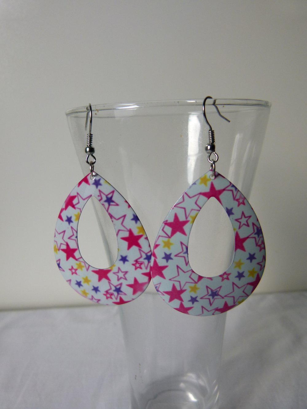 Retro Ohrringe Set, 5 Paar (10-teilig), bunt, ungetragen, Modeschmuck, Boho Funky Goa Festival