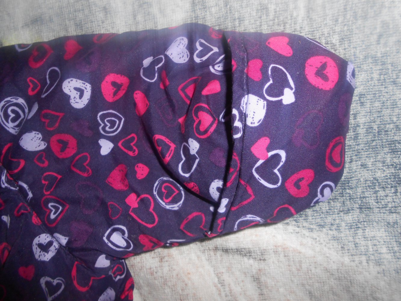 Schneeanzug mit Füße lila Herz 68 ergee kik