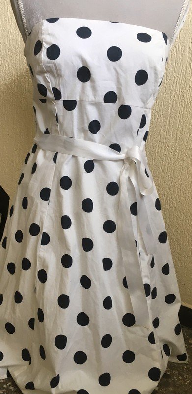 Gepunktetes Bandeau-Kleid von Orsay