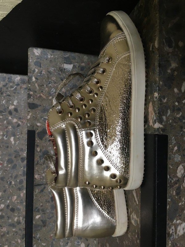 Sneakers High in gold