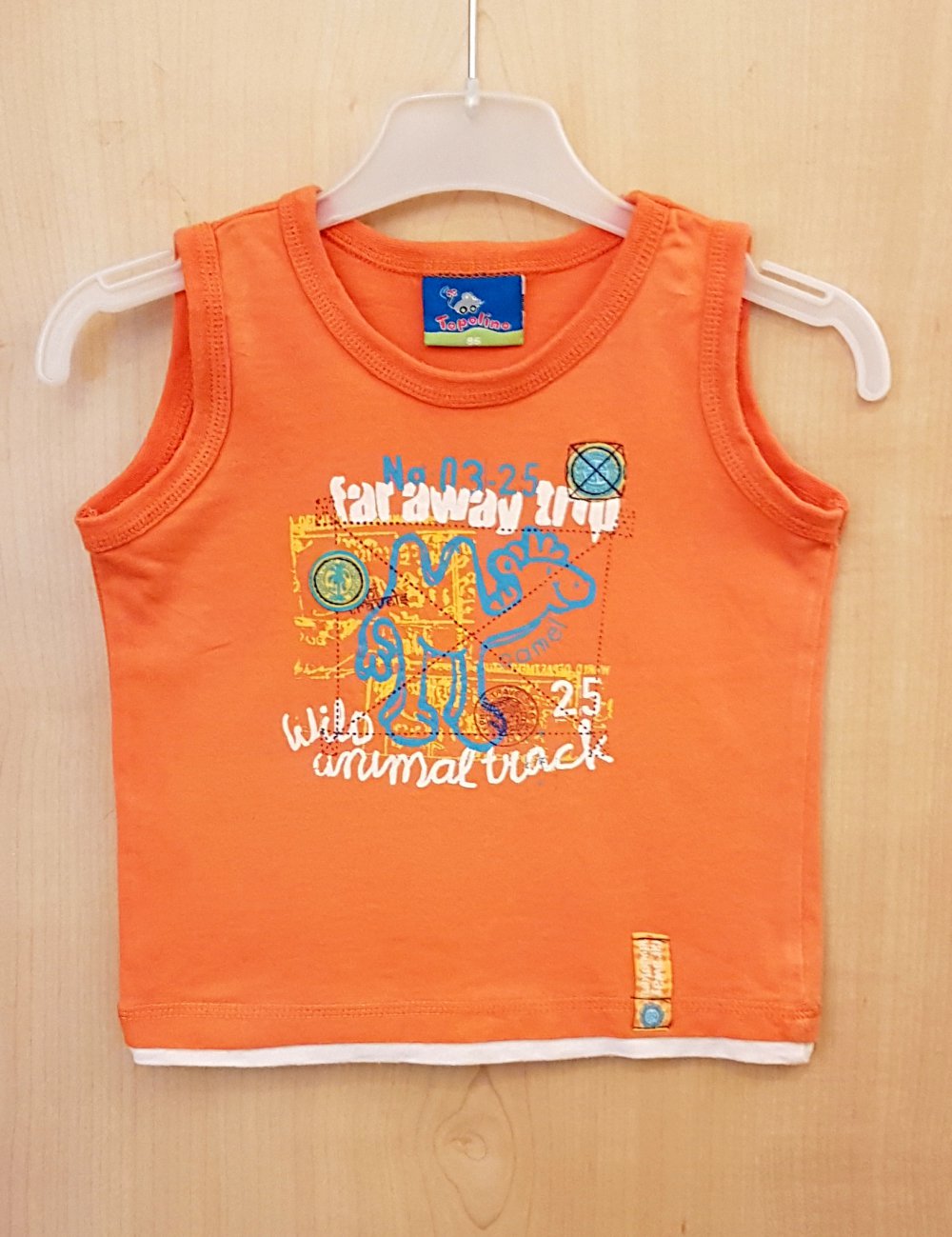 ärmelloses Top in orange- Topolino - 86