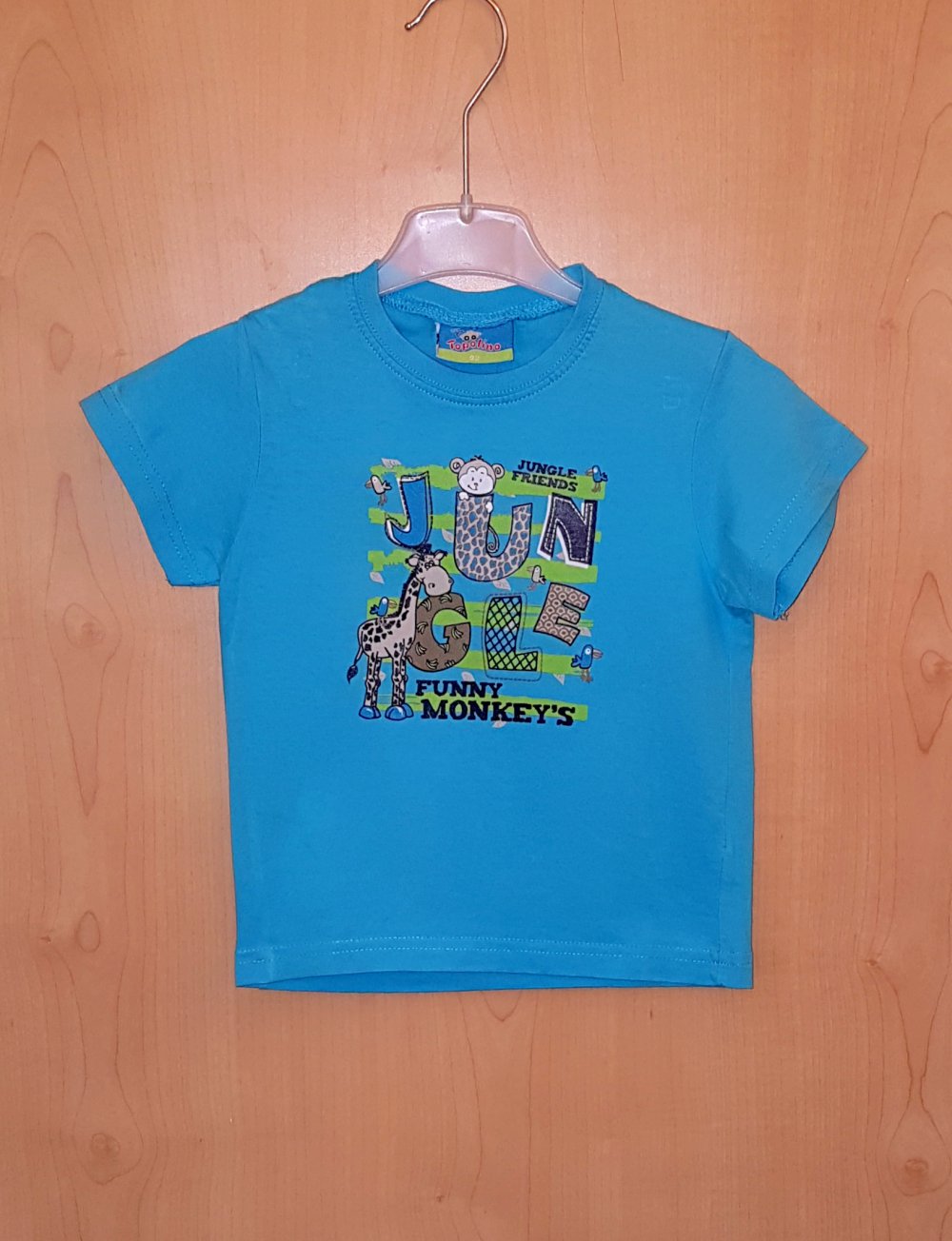 Shirt mit Dschungeltieren türkis - Topolino - 92