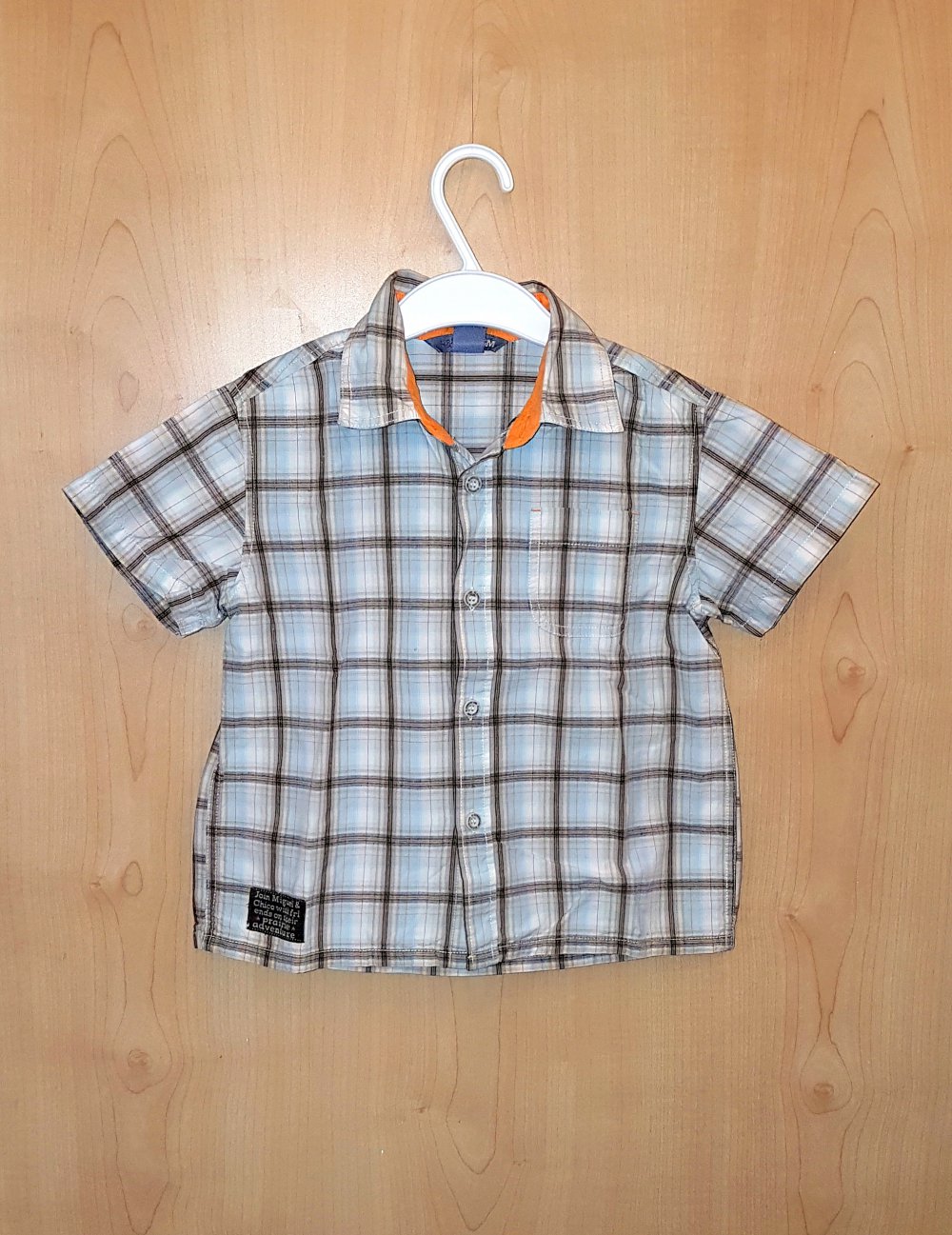 kurzärmliges Hemd kariert - H&M - 92