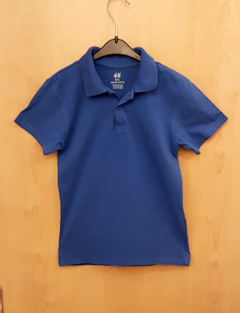 blaues Poloshirt Shirt uni - H&M - 122/128