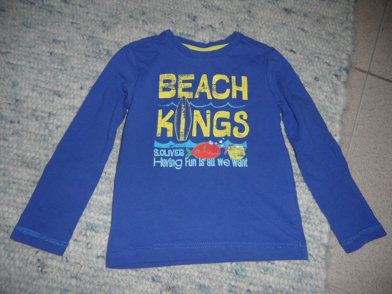 s.Oliver Langarmshirt maritim 104/110 Surfer