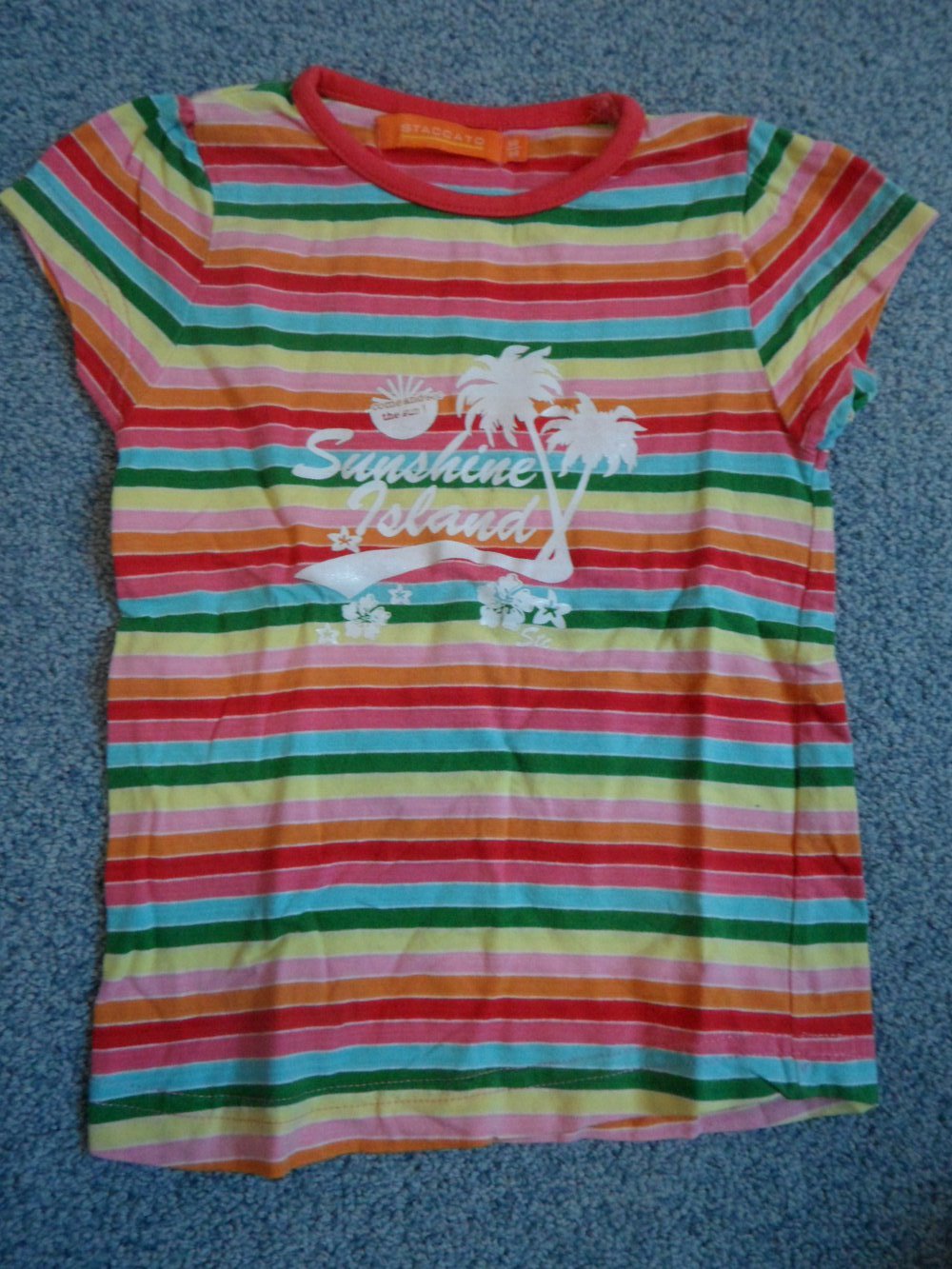 Staccato tolles farbenfrohes T-Shirt 92/98