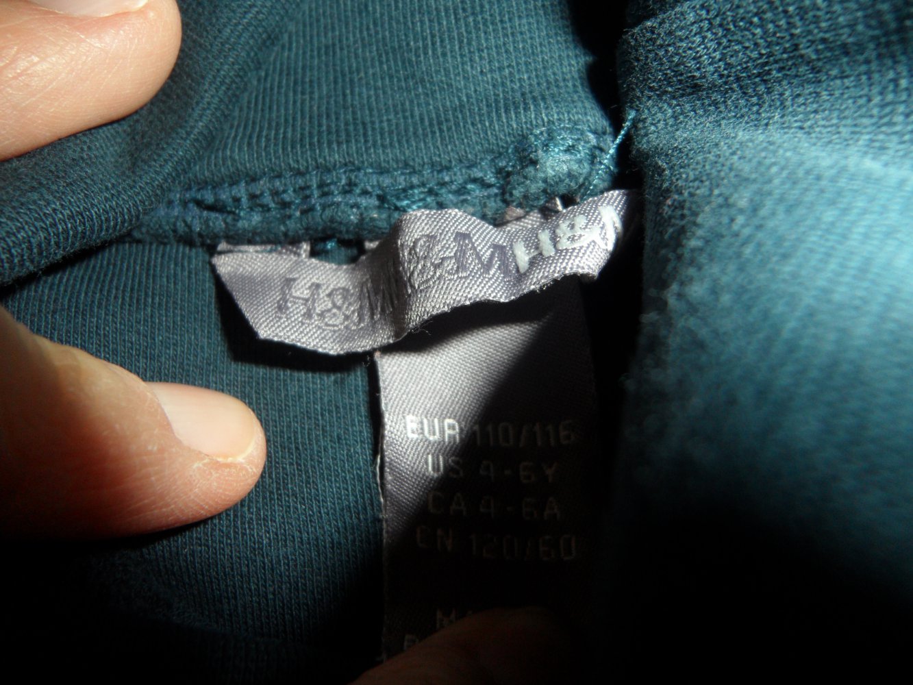 H&M dünner Rolli Rollkragen Langarmshirt 110/116