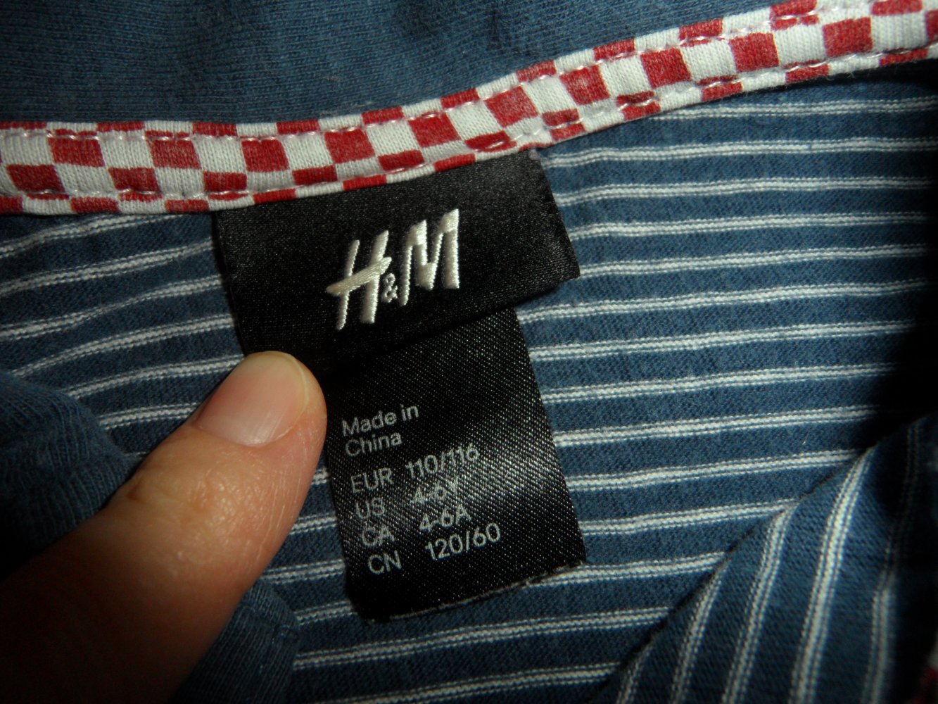 H&M Poloshirt Langarmshirt 110/116