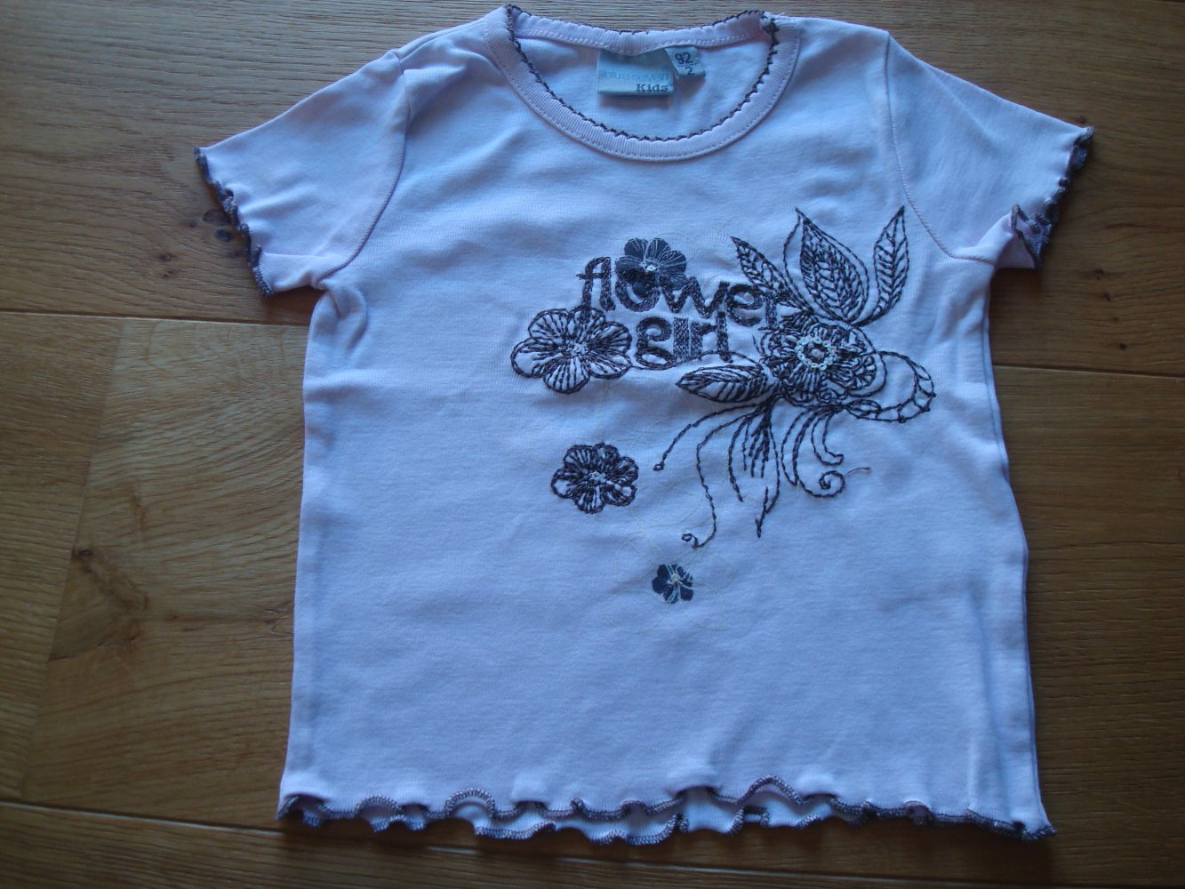 süßes Shirt, T-Shirt von Blueseven mit Stickerei Gr. 80