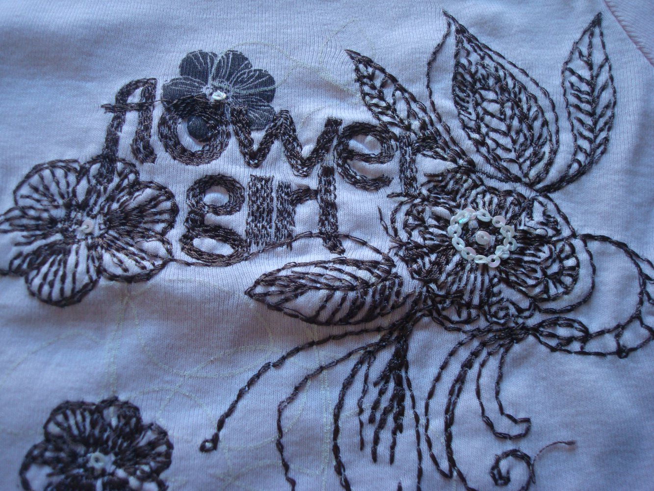 süßes Shirt, T-Shirt von Blueseven mit Stickerei Gr. 80