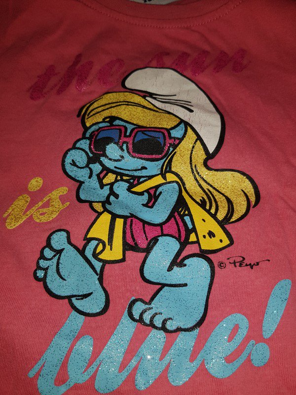 T-shirt Gr 98 Druck etwas rissig