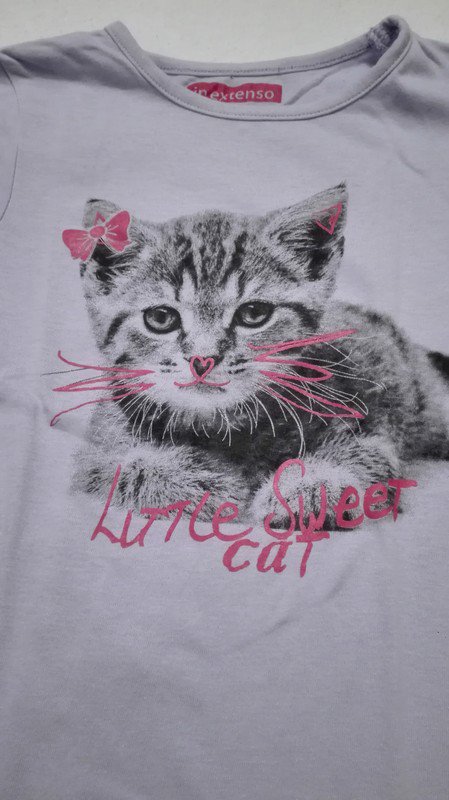 Doppelpack Tiershirts - Kaninchen und Kätzchen Gr. 98/104