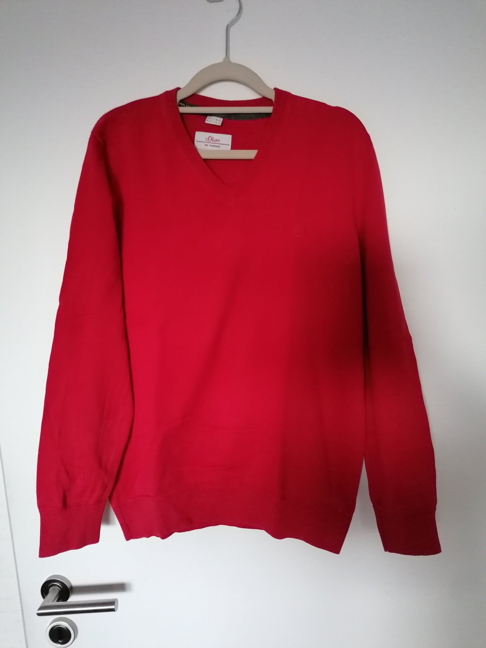 s.Oliver: roter Feinstrickpullover Gr. M