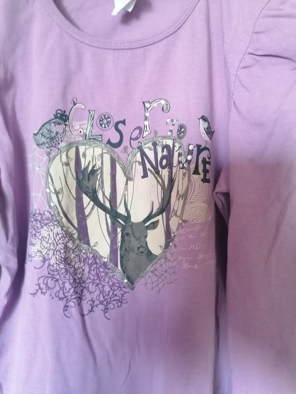 Here & There: fliederfarbenes Shirt Gr. 146/152