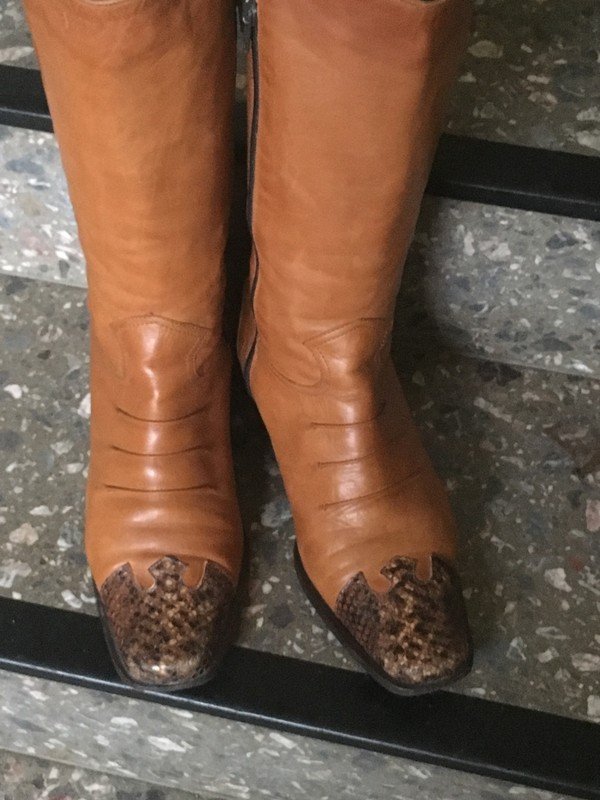 Westernstiefel aus Leder