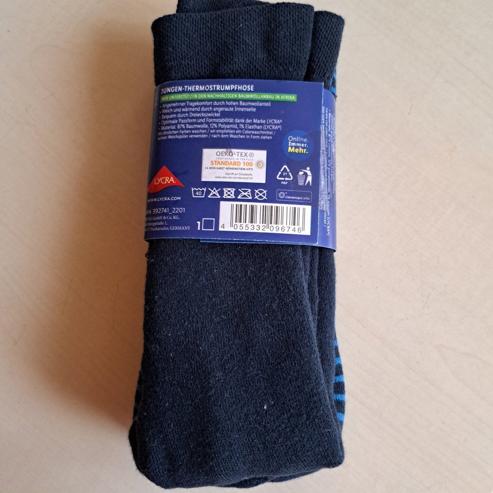 Jungen Thermo Strumpfhose Gr. 98/104 *NEU