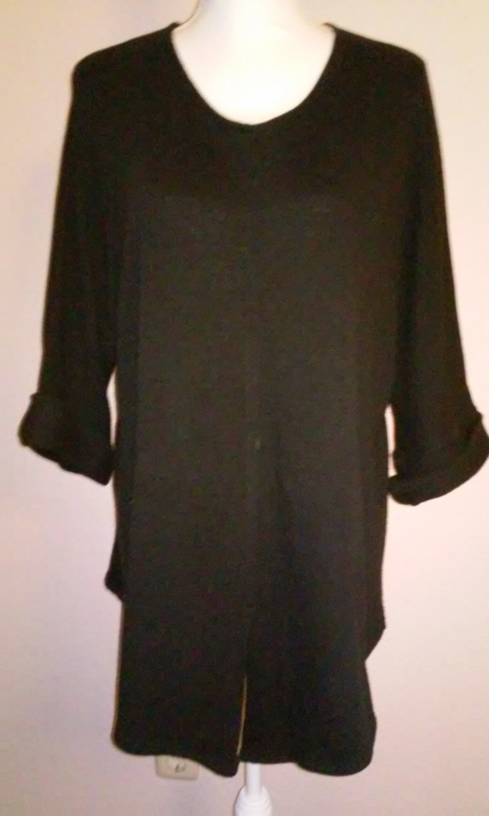 hchwertige Tunika (Leinen) long Pulli Pullover big Shirt Pulloverkleid (Gr.uni)