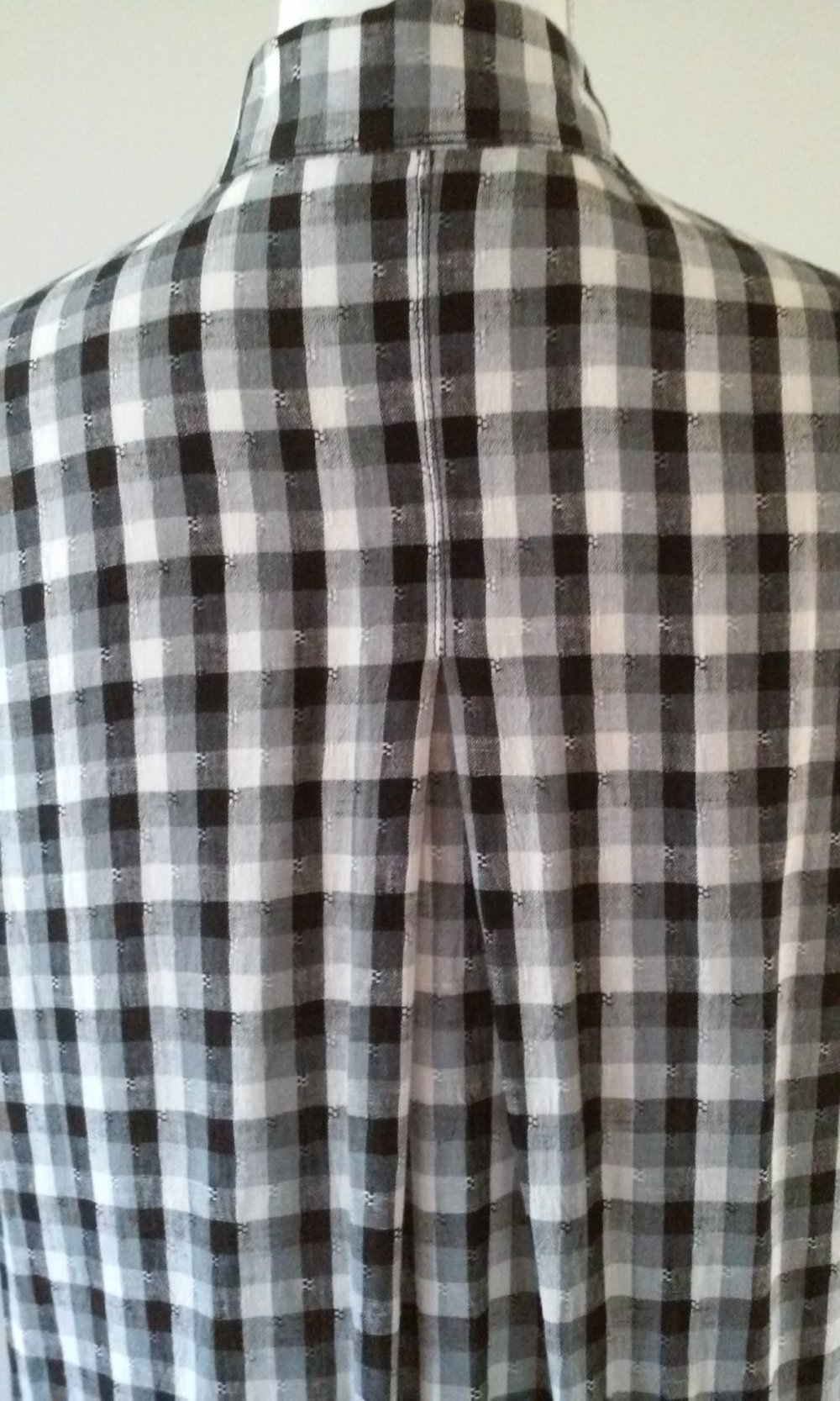 Bluse Western -Cowboy -Stil hochwertig,kurzärmlig schwarz/weiß kariert Landhausstil (Oktoberfest)