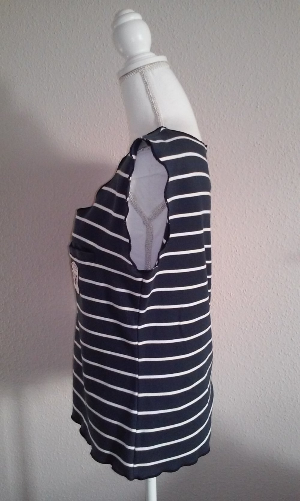 Shirt Top Marine Look -freshwater sylt- Marineblau (XXL)