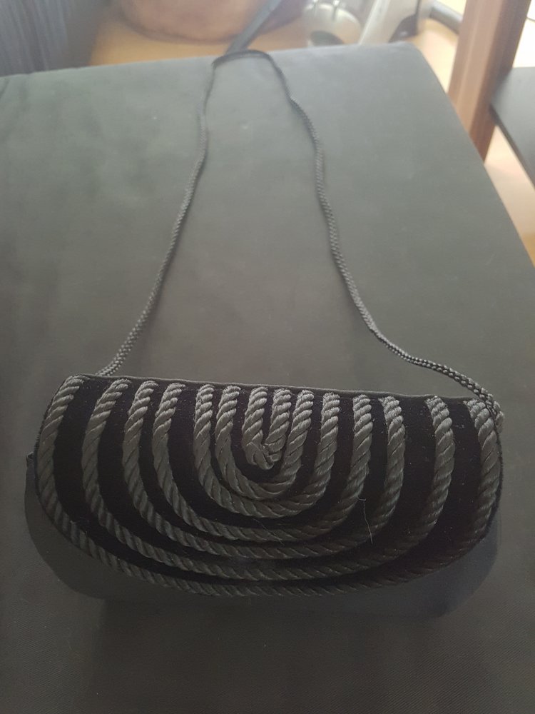 Schicke Schwarze Abendkleidtasche / elegante kleine Tasche / Handtasche