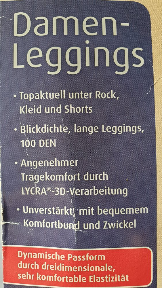 Graue Leggins, 100 den, blickdicht