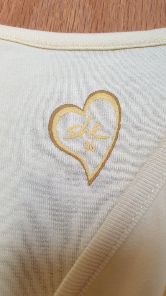 Hellgelbes Top, Gr.36, Baumwolle