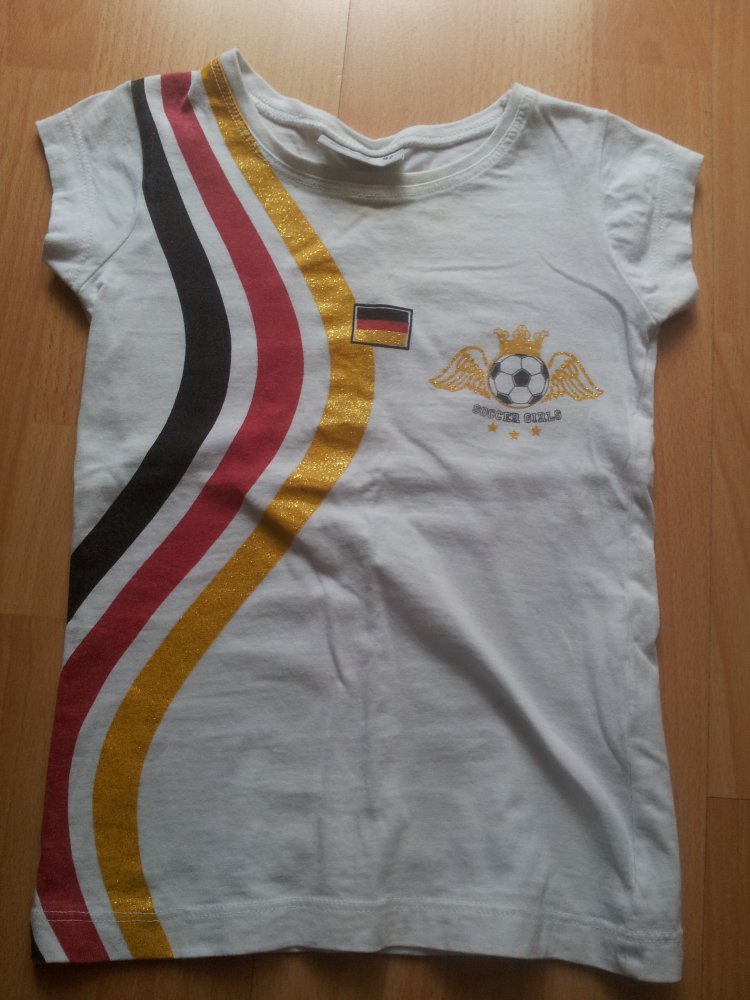  T-Shirt Deutschland Fußball  weiß Gr. 92 