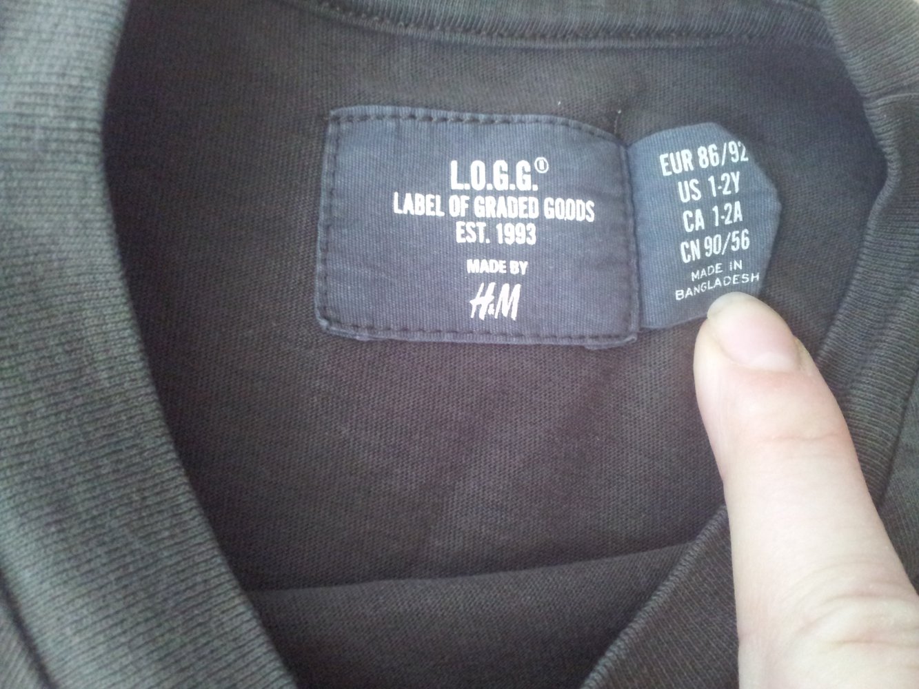 T-Shirt braun Strandpalmen Auto H&M L.O.G.G. Gr. 86/92