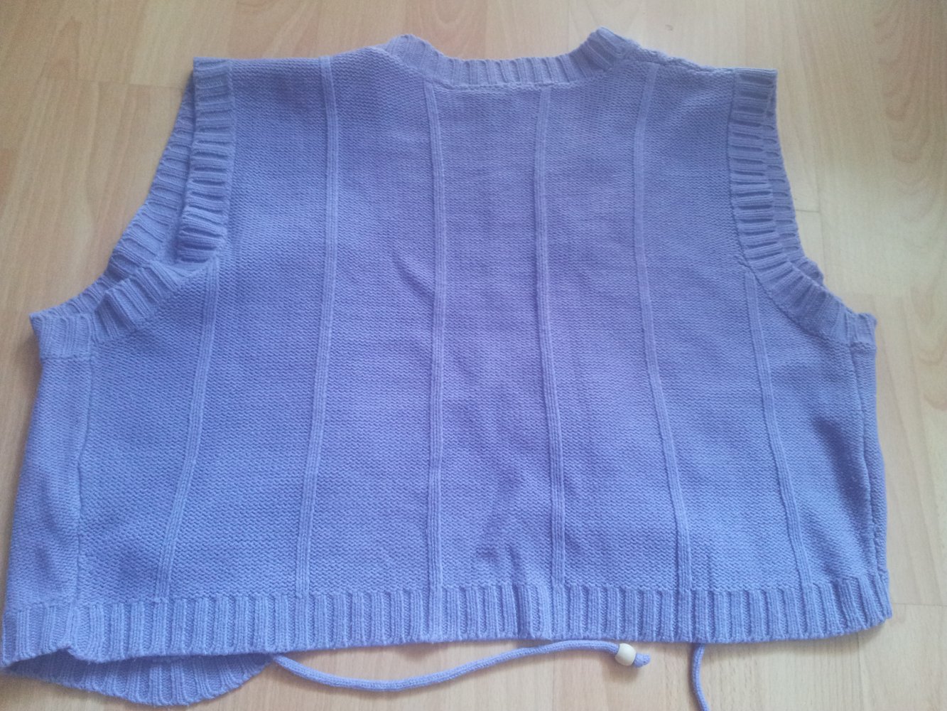 kurze Strick Weste lila Gr. 44/46