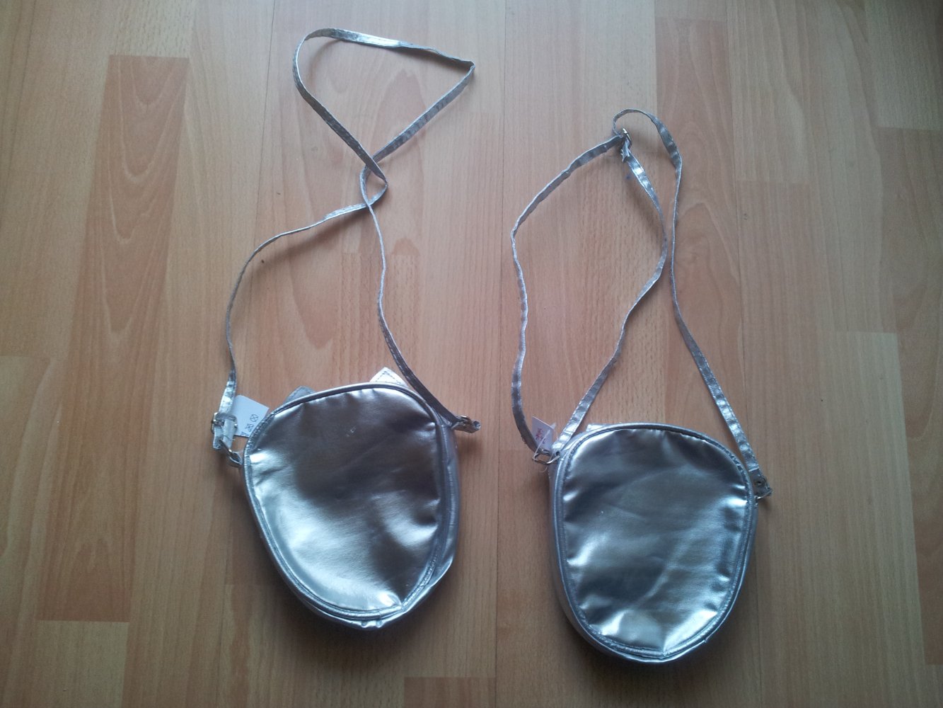 2x Handtaschen Eule silber rosa pink NEU Zwillinge