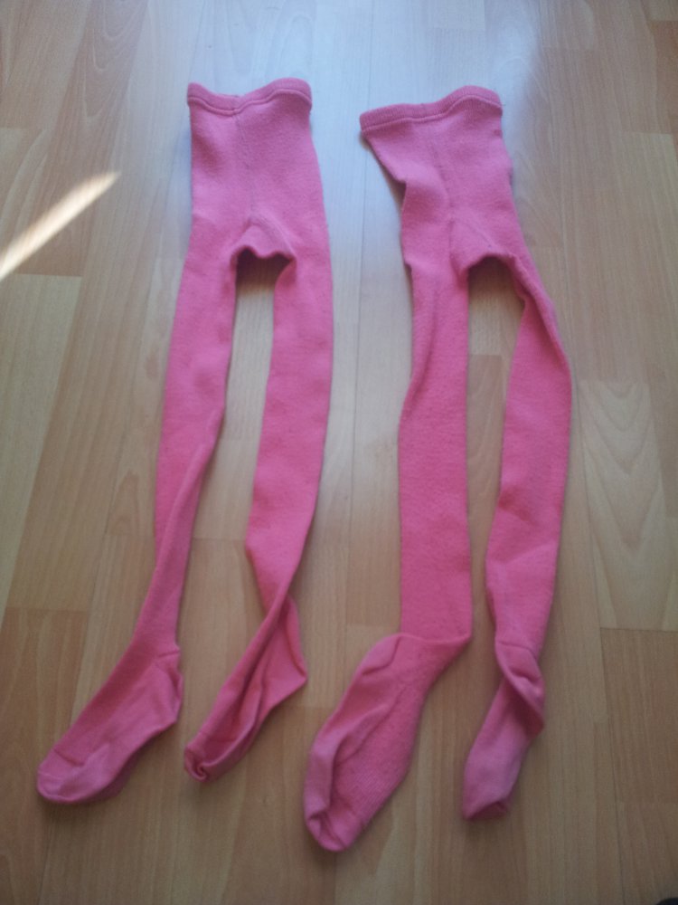 2x Strumpfhosen pink rosa Gr. 98/104 Zwillinge