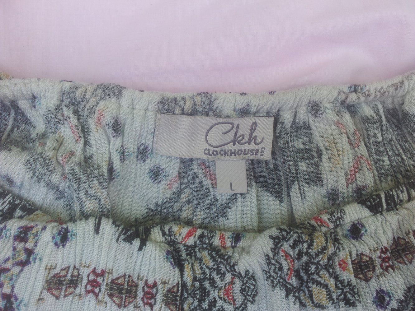 Cropped Top Carmen C&A Gr. L Viskose bunt Stretch Gr. L