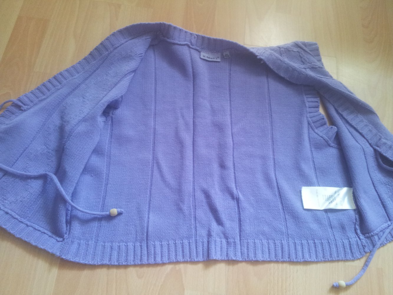 kurze Strick Weste lila Gr. 44/46