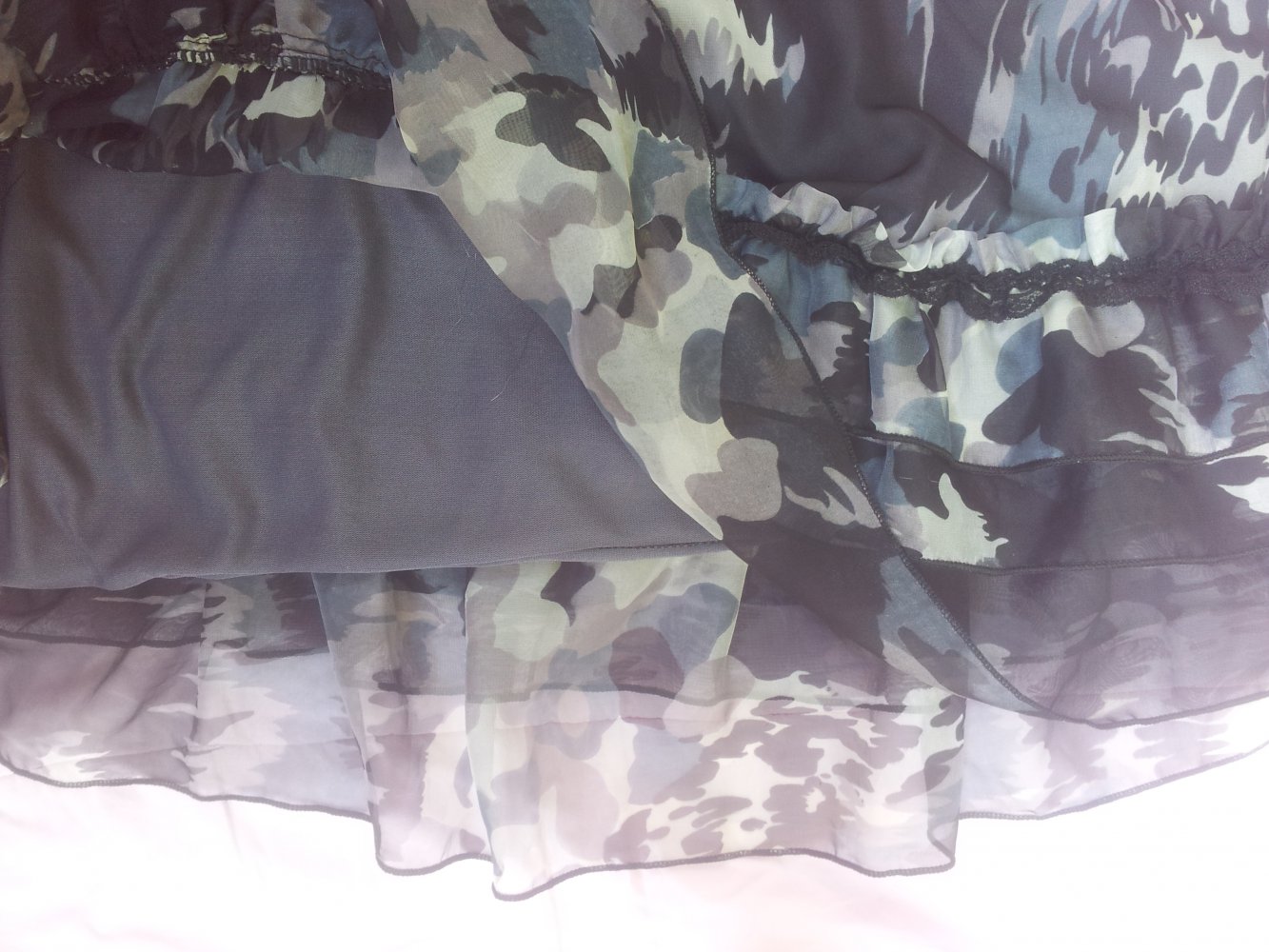  Neckholder Kleid Leopard Gr. 40 transparent Perlen Azaka