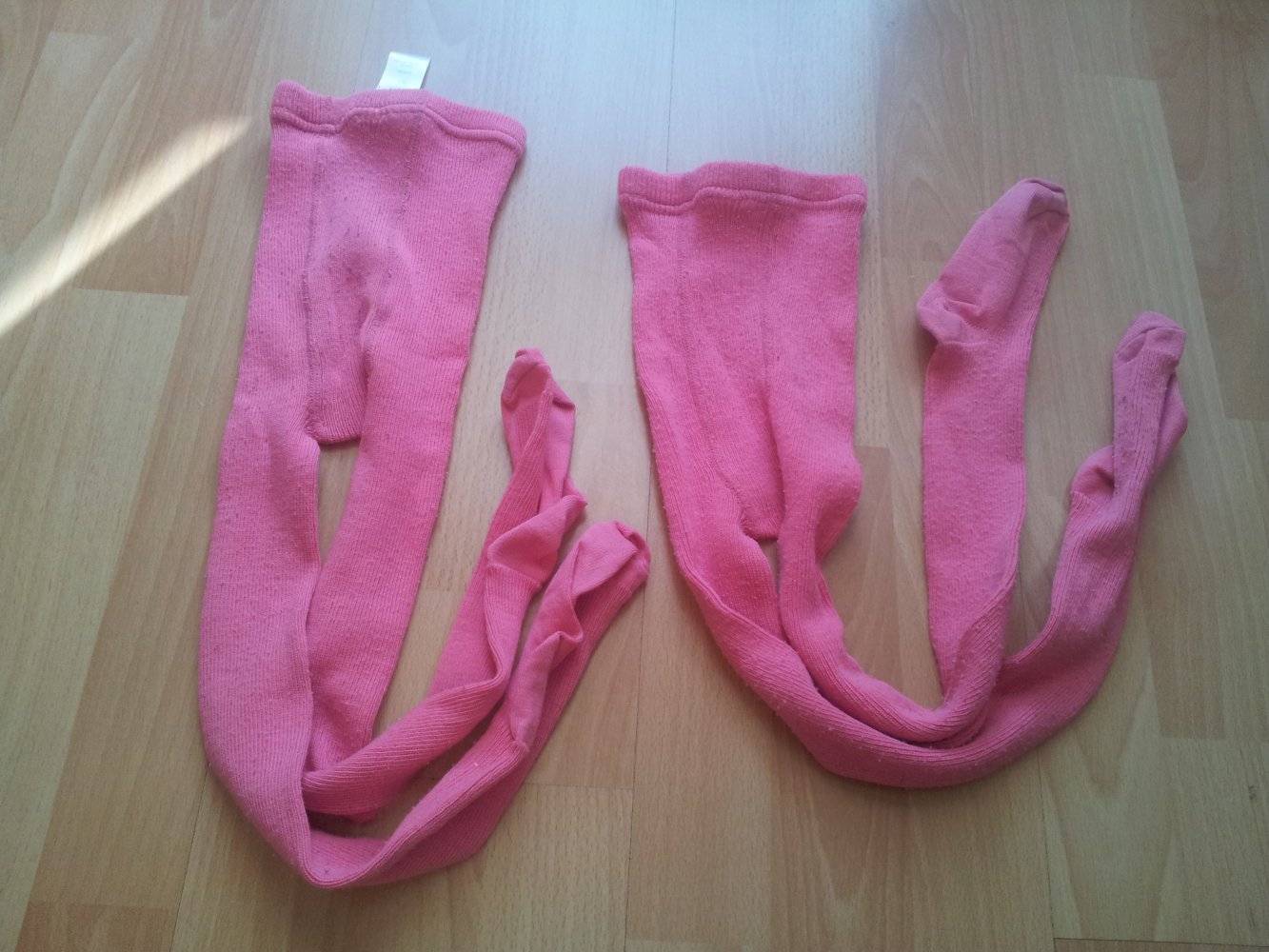 2x Strumpfhosen pink rosa Gr. 98/104 Zwillinge