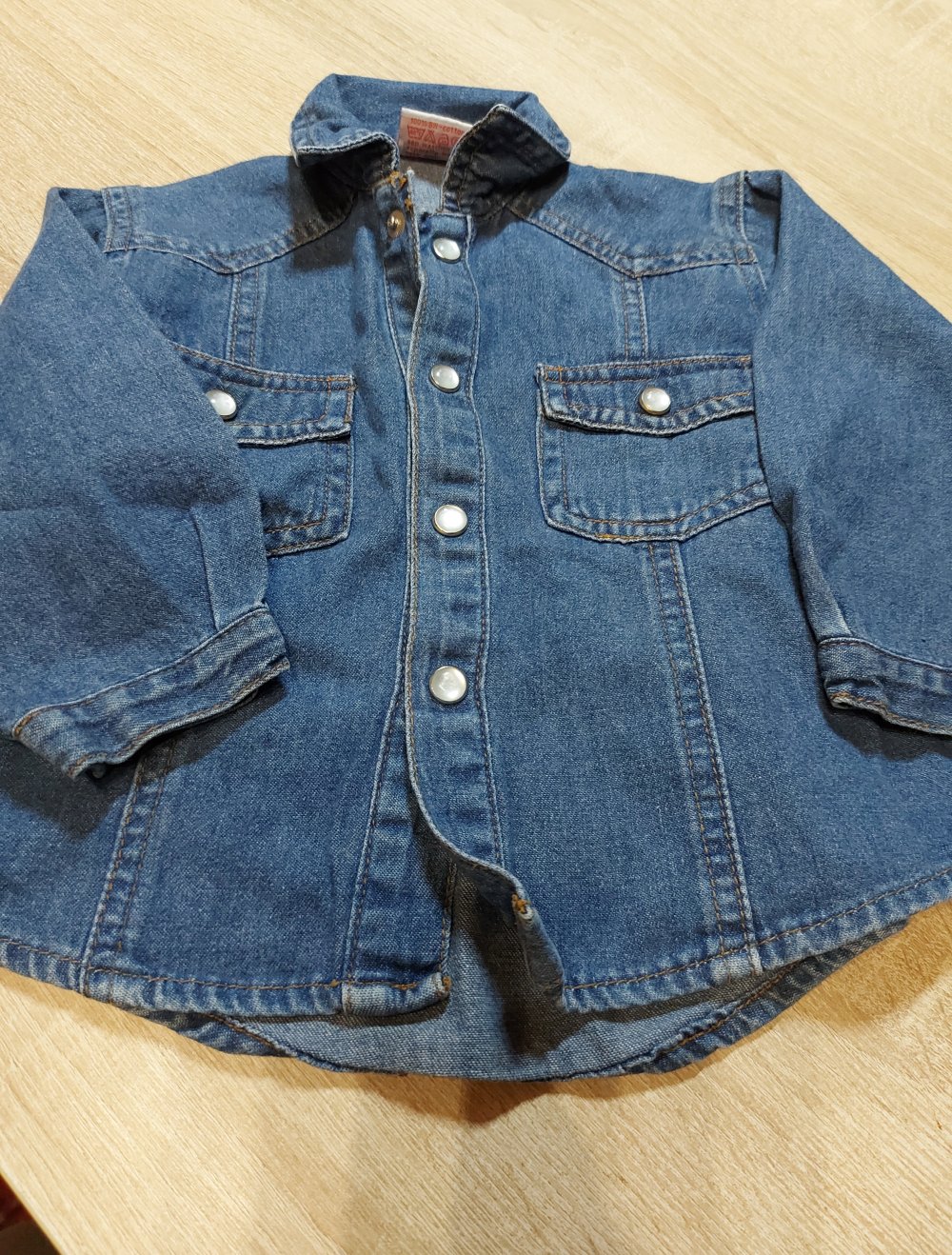 Langarm Jeanshemd Größe 74 Liegelind
