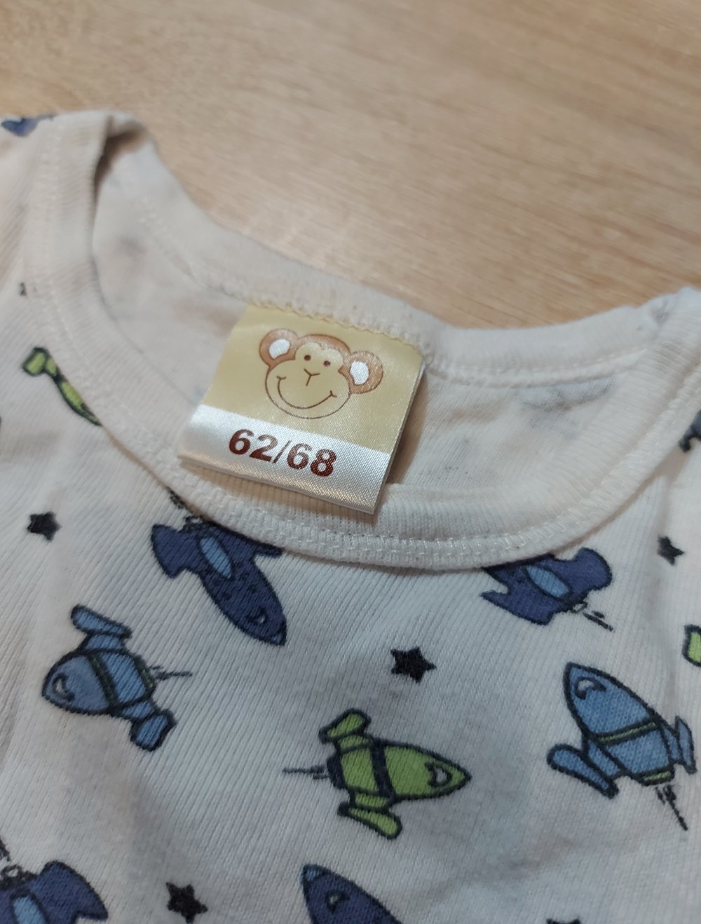 Ärmelloser Body Größe 62/68