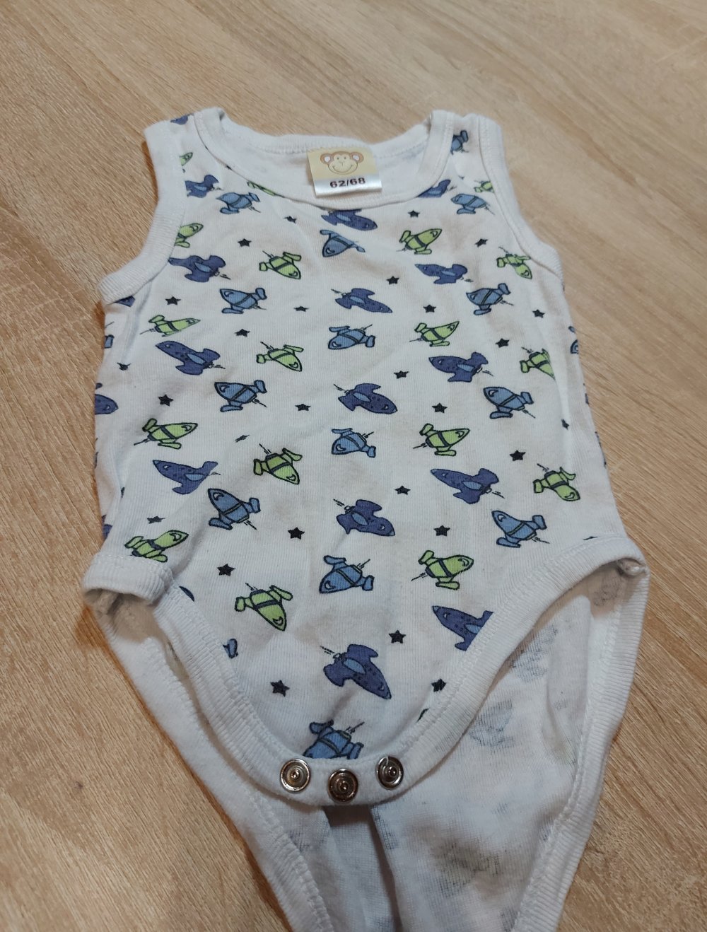Ärmelloser Body Größe 62/68