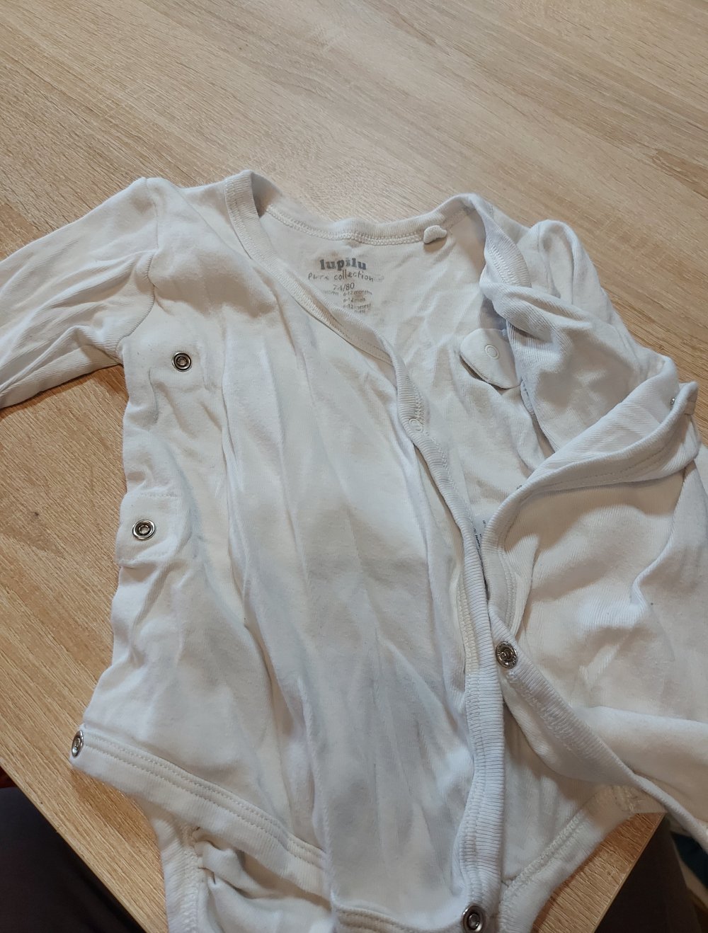 Langarm Wickelbody Größe 74/80 Lupilu
