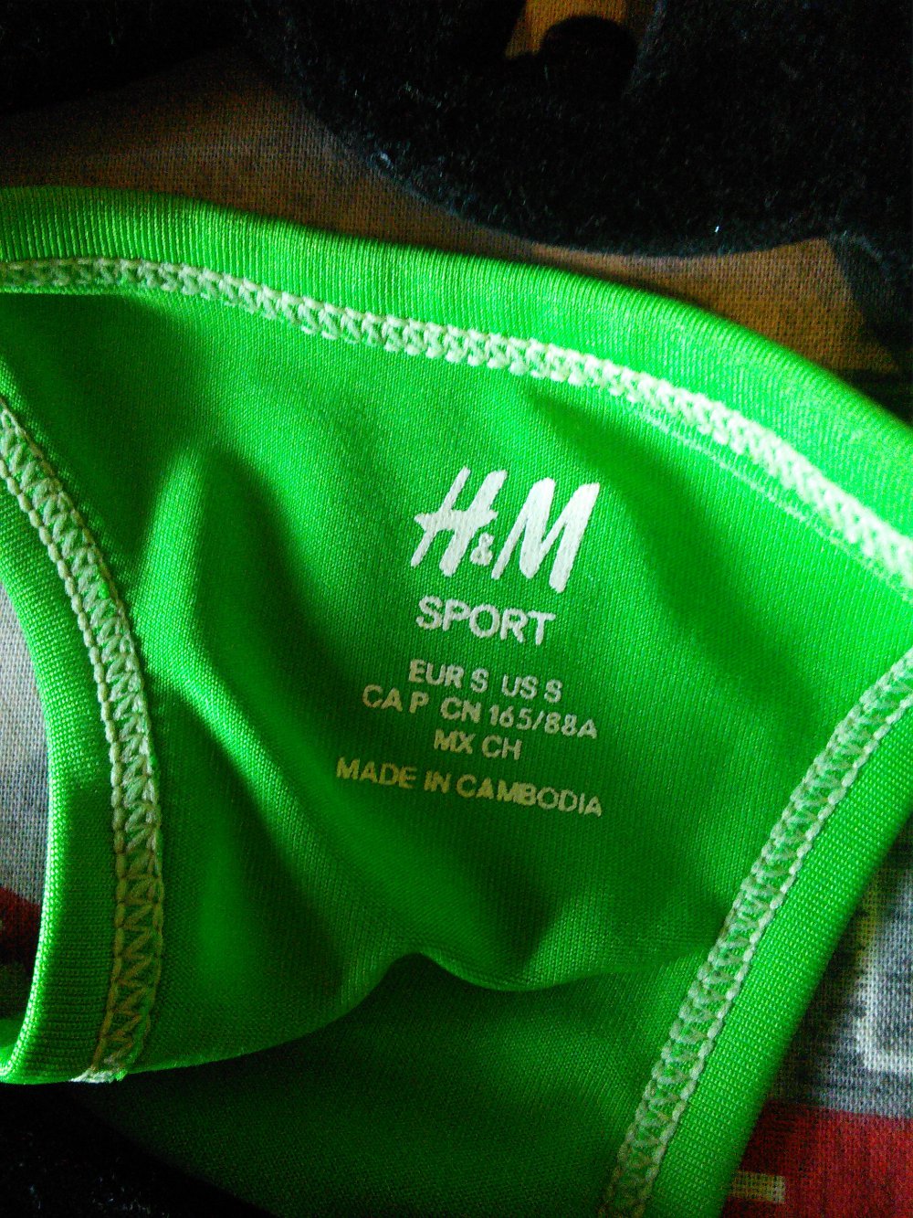 Froschgrünes Sporttop