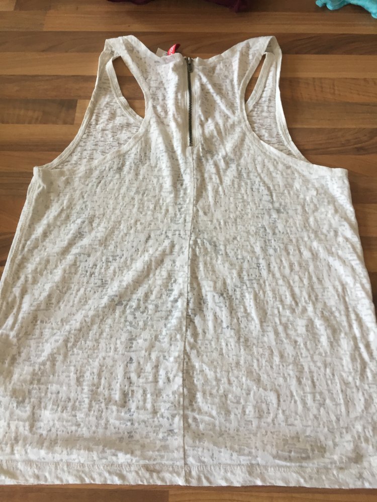 H&M Divided Racer Top Shirt Gr.36 mit Peace Symbol