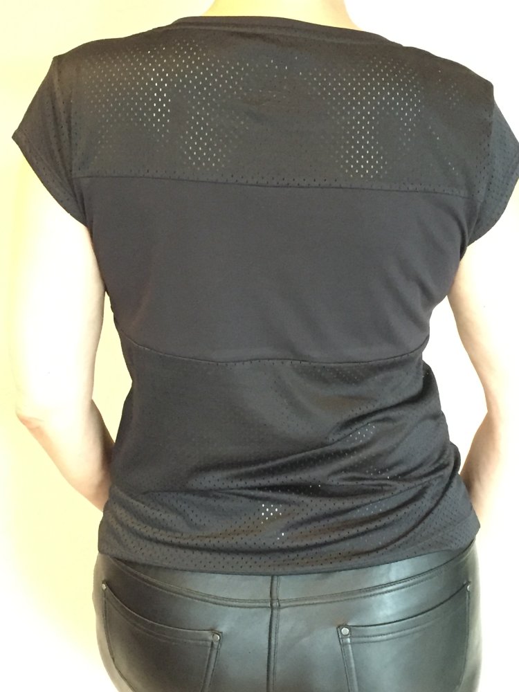 Crane atmungaaktives Sport Shirt Gr.M/L schwarz weiß