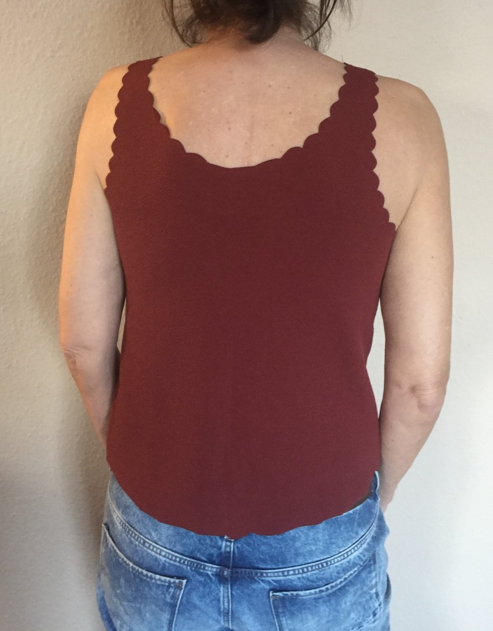 2 H&M Divided Top Shirts Gr. M Rostbraun zum Kombinieren