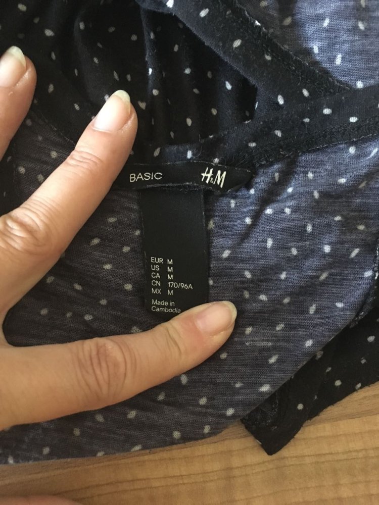 H&M Divided Racer Top Shirt Gr.36 mit Peace Symbol