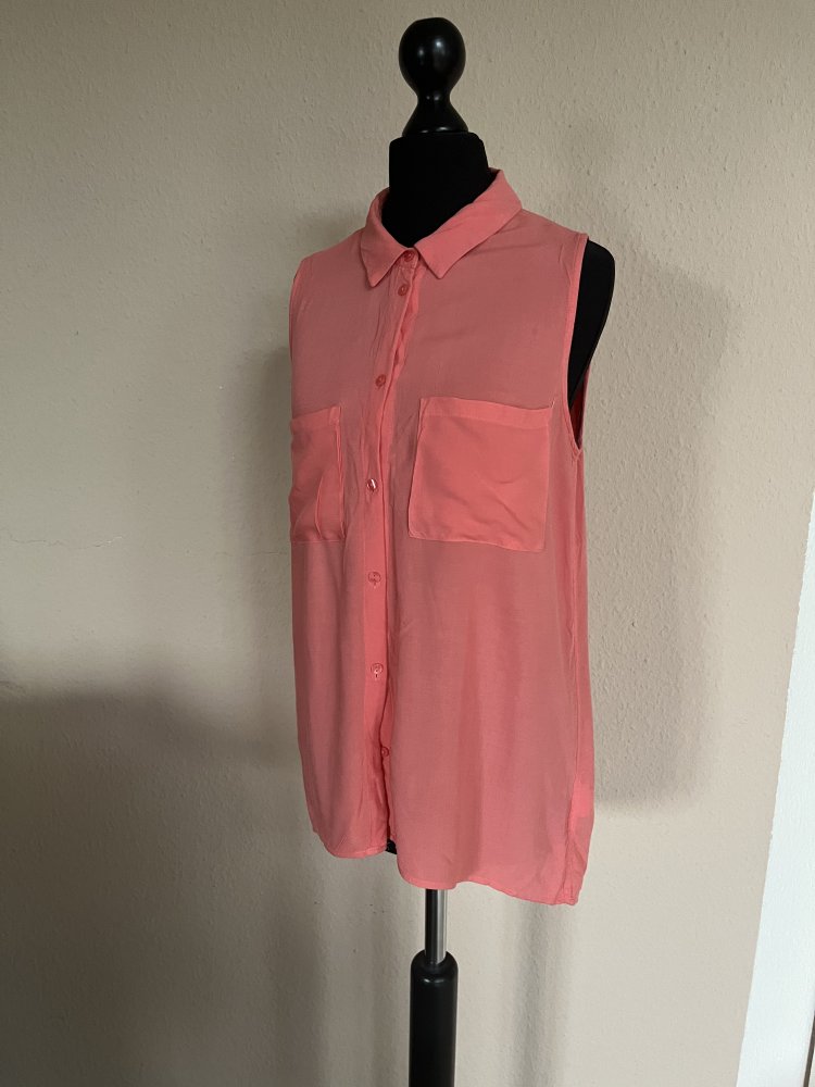 2 ärmellose Blusen von H&M Gr.XS/S Pink/Creme Sommerhi