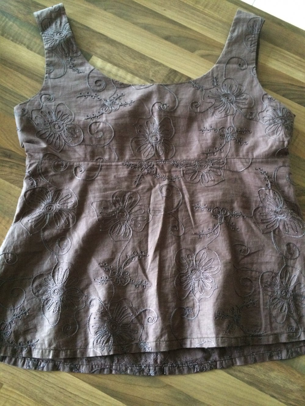 Vintage Empirestil Top Tunika Korsage Gr.S tailliert + körperbetont